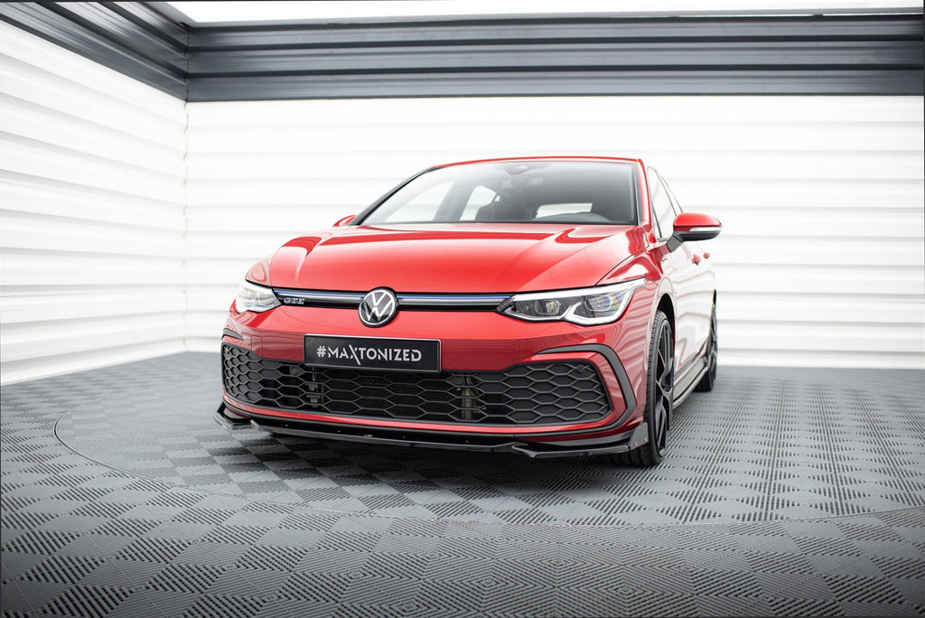 Maxton Design Splitter delantero V.2 + Flaps para Volkswagen Golf GTI / GTE / GTD / R-Line Mk8 - imagen 1