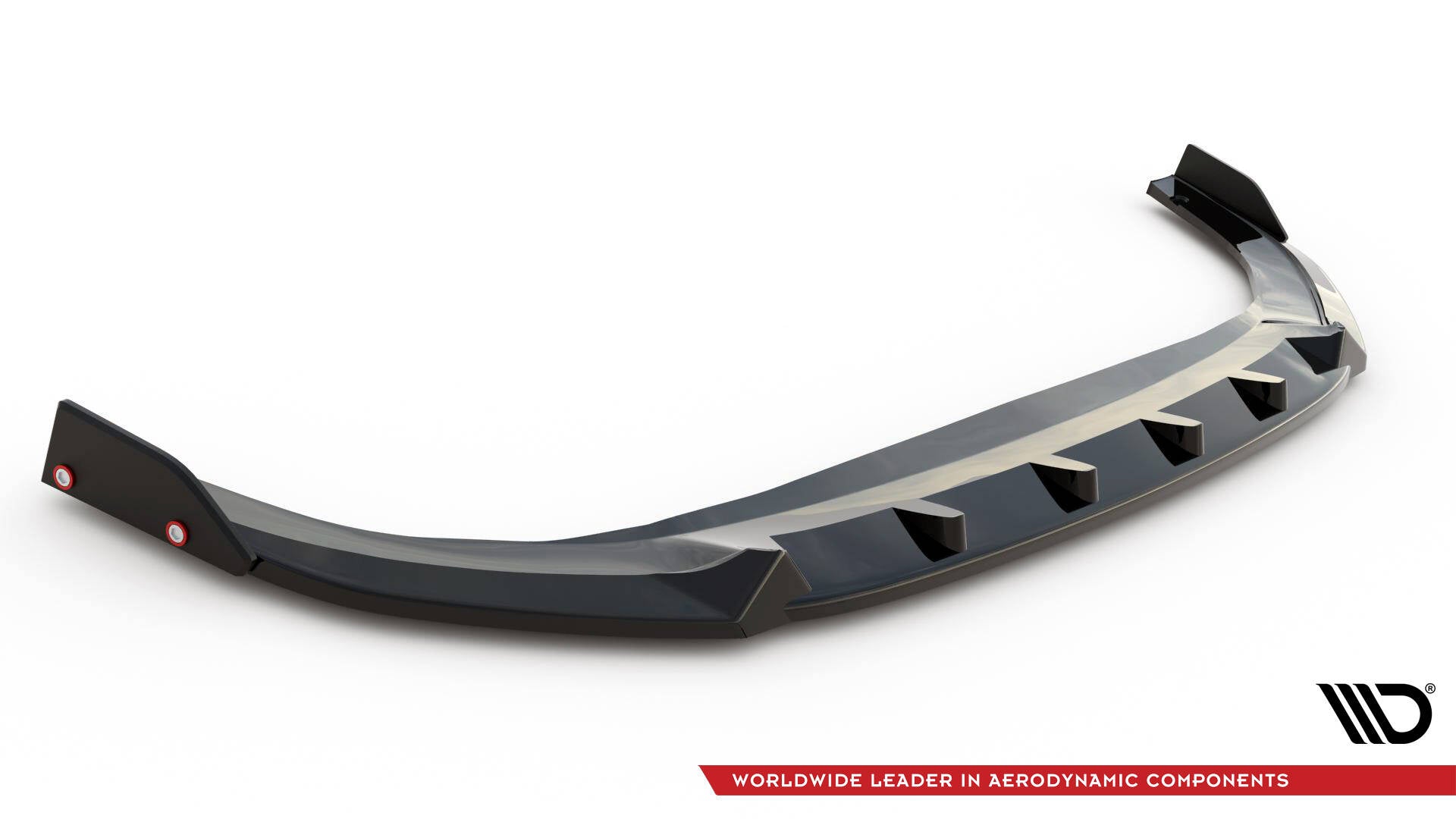 Maxton Design Splitter delantero V.2 + Flaps para Volkswagen Golf GTI / GTE / R-Line Mk8 Facelift - imagen 4