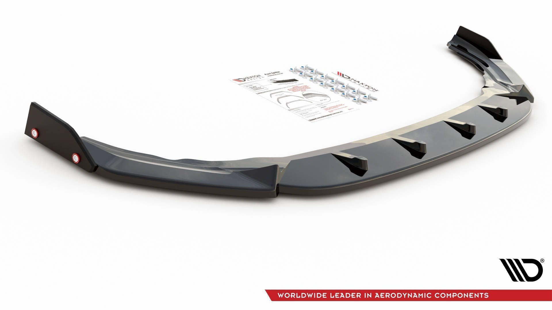 Maxton Design Splitter delantero V.2 + Flaps para Volkswagen Golf R Hatchback / Variant Mk8 - imagen 4