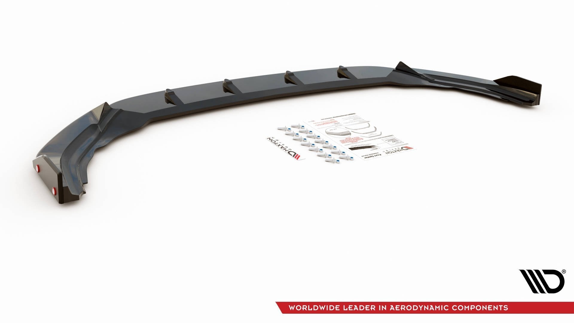 Maxton Design Splitter delantero V.2 + Flaps para Volkswagen Golf R Hatchback / Variant Mk8 - imagen 5