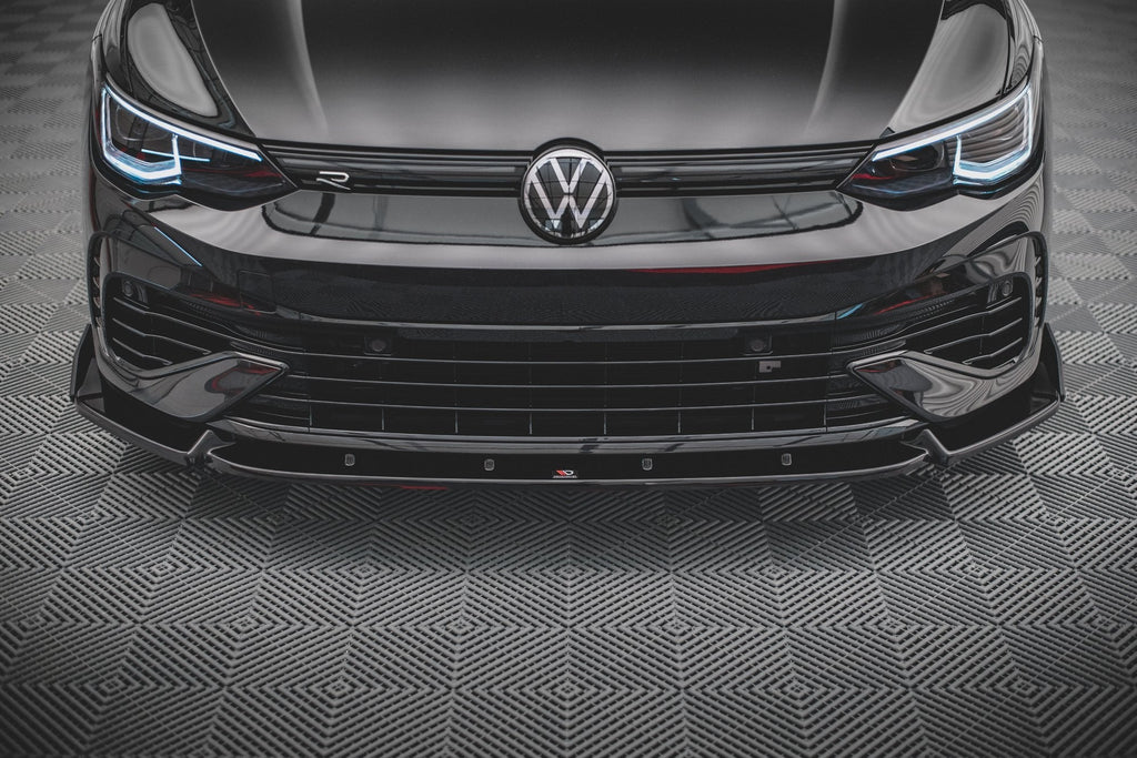 Maxton Design Splitter delantero V.2 + Flaps para Volkswagen Golf R Hatchback / Variant Mk8 - imagen 2