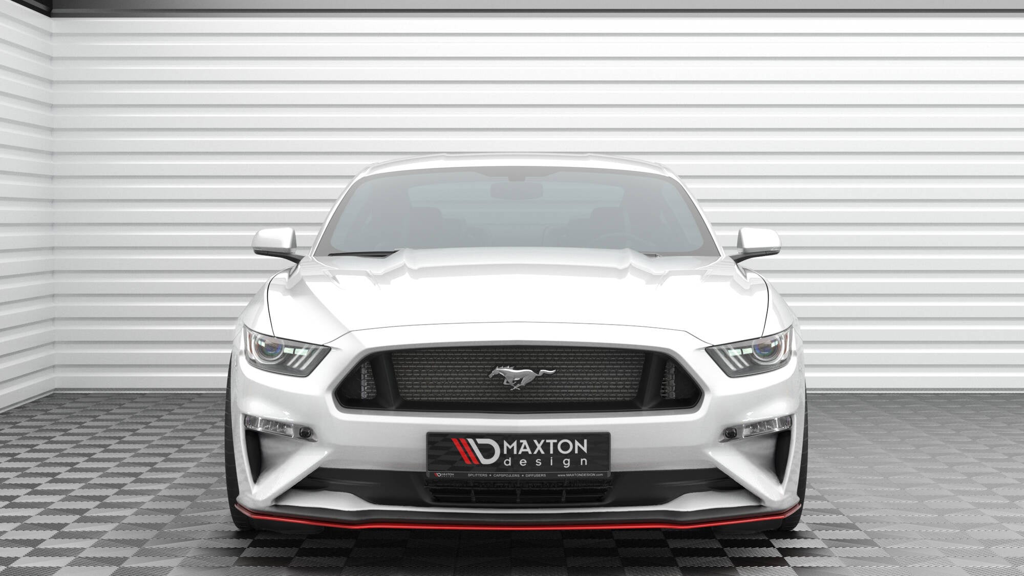 Maxton Design Splitter delantero V.2 para Ford Mustang Mk6 Facelift - imagen 2