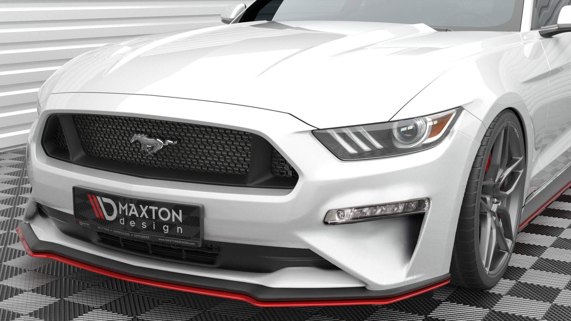 Maxton Design Splitter delantero V.2 para Ford Mustang Mk6 Facelift - imagen 1