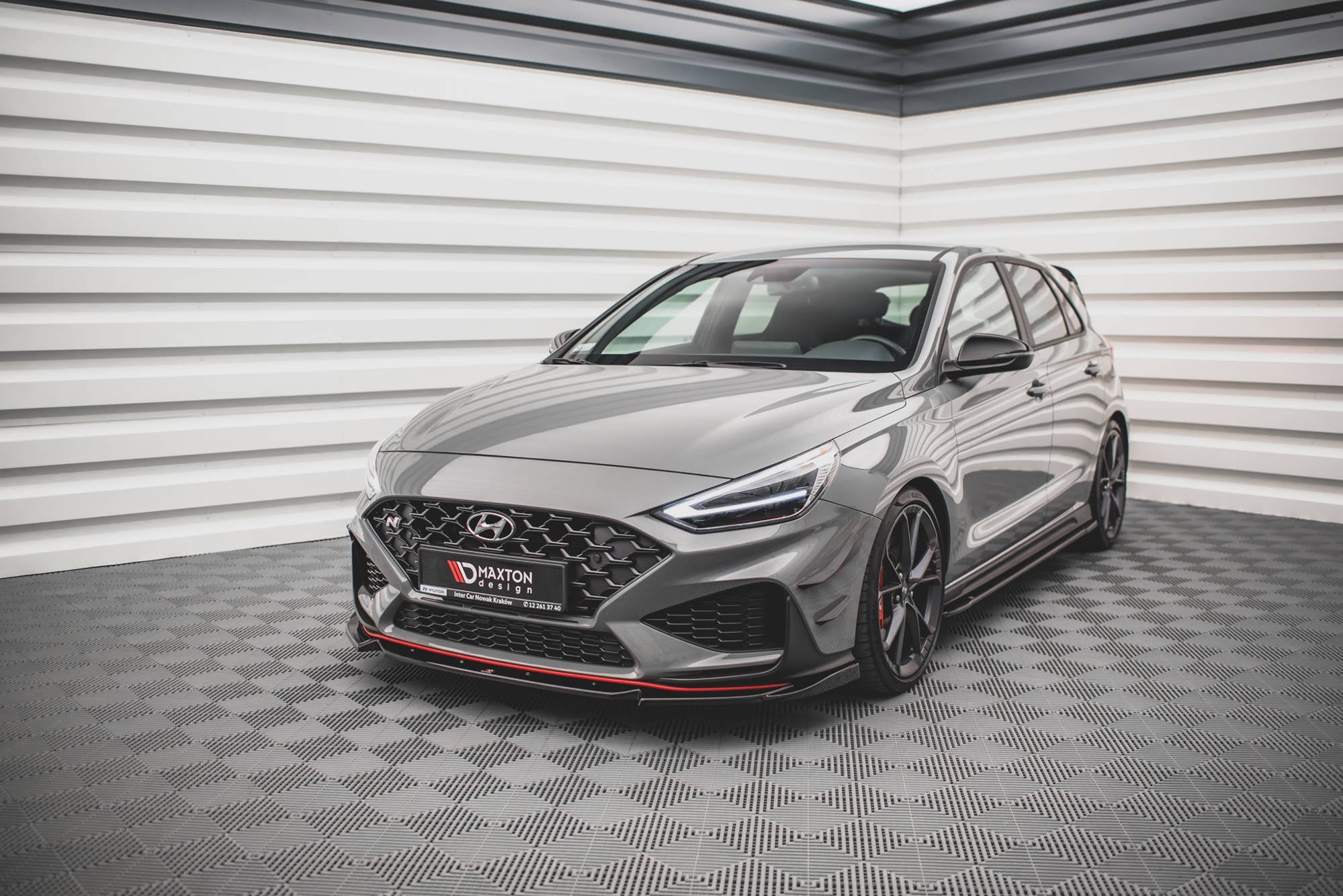 Maxton Design Splitter delantero V.2 para Hyundai I30 N / I30 N-Line Hatchback/Fastback Mk3 Facelift - imagen 1