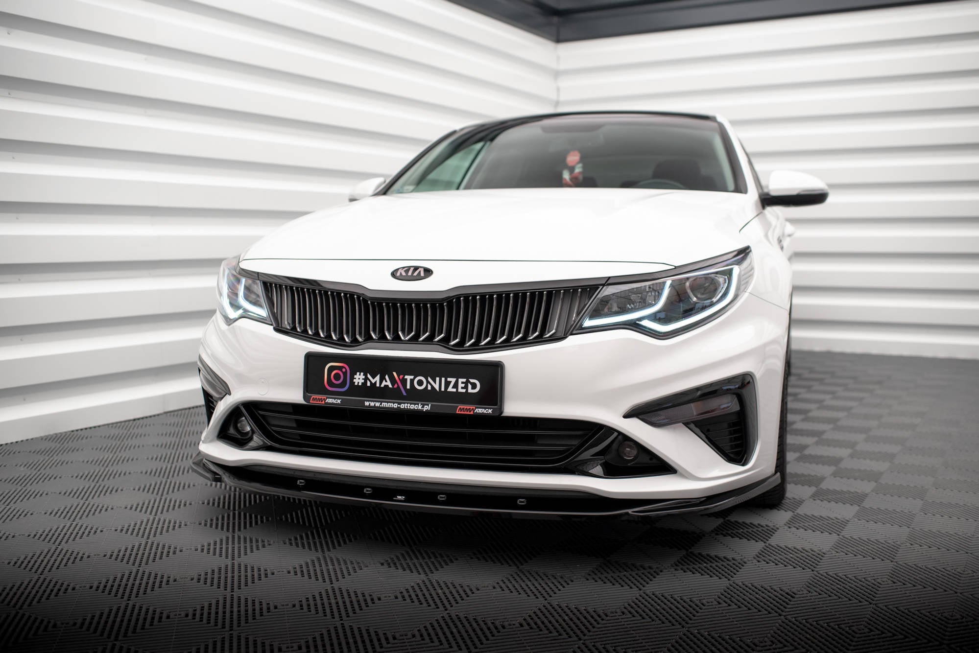 Maxton Design Splitter delantero V.2 para Kia Optima Mk4 Facelift - imagen 1