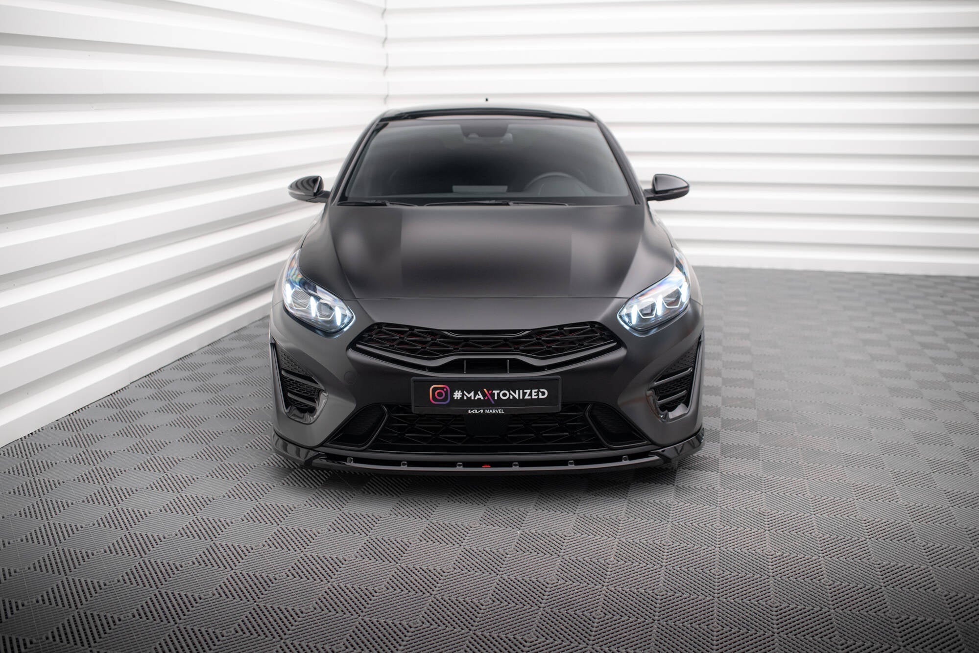 Maxton Design Splitter delantero V.2 para Kia Proceed GT Mk3 Facelift / Ceed GT / GT - Line Mk1 Facelift - imagen 2