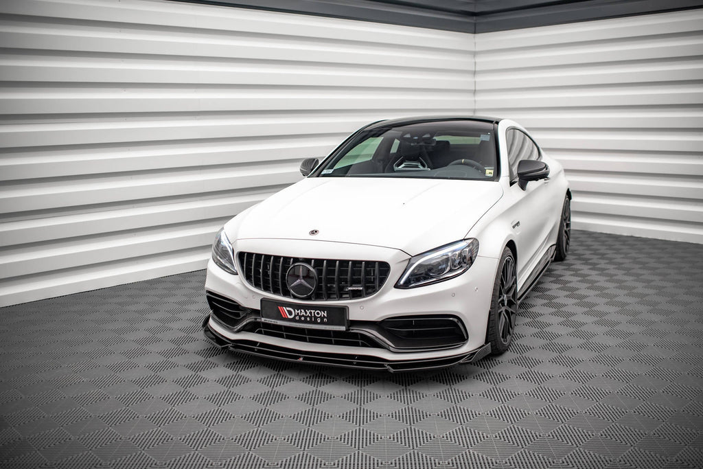 Maxton Design Splitter delantero V.2 para Mercedes-AMG C63 Coupe AMG Aero Pack C205 Facelift - imagen 1