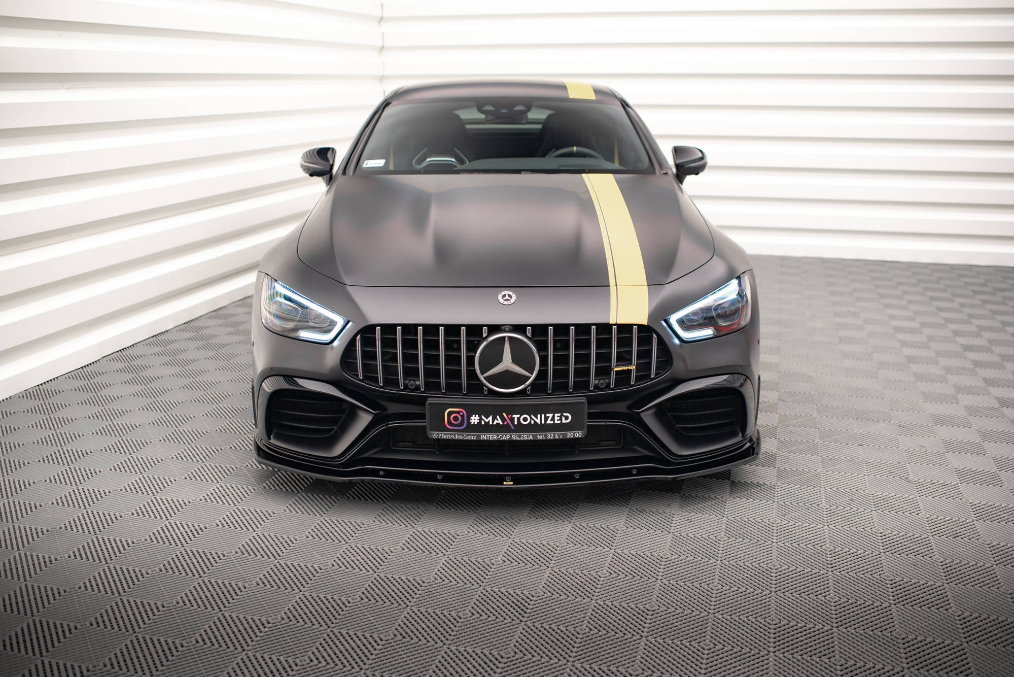Maxton Design Splitter delantero V.2 para Mercedes-AMG GT 63S 4 Door Coupe Aero X290 - imagen 2