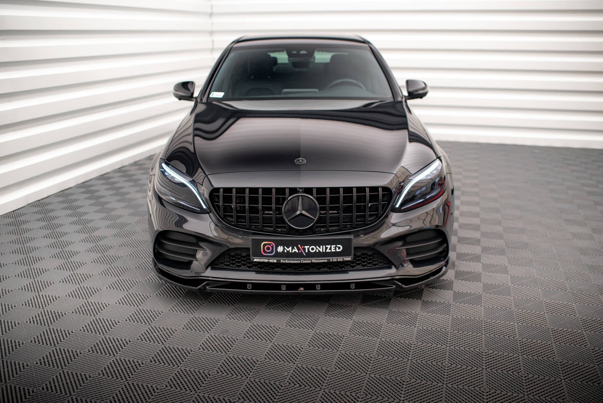 Maxton Design Splitter delantero V.2 para Mercedes-Benz C AMG Line Sedan / Coupe / Estate W205 / C205 / S205 Facelift - imagen 2