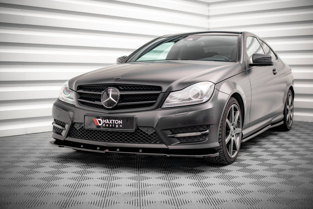 Maxton Design Splitter delantero V.2 para Mercedes-Benz C Coupe / Sedan / Estate AMG-Line C204 / W204 Facelift / S204 Facelift - imagen 1