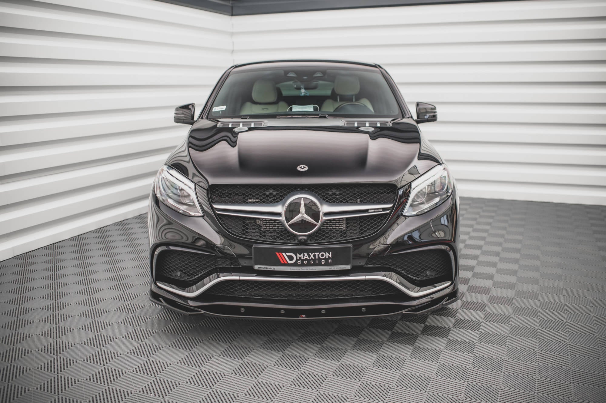Maxton Design Splitter delantero V.2 para Mercedes-Benz GLE Coupe / SUV 63 AMG C292 / W166 - imagen 2