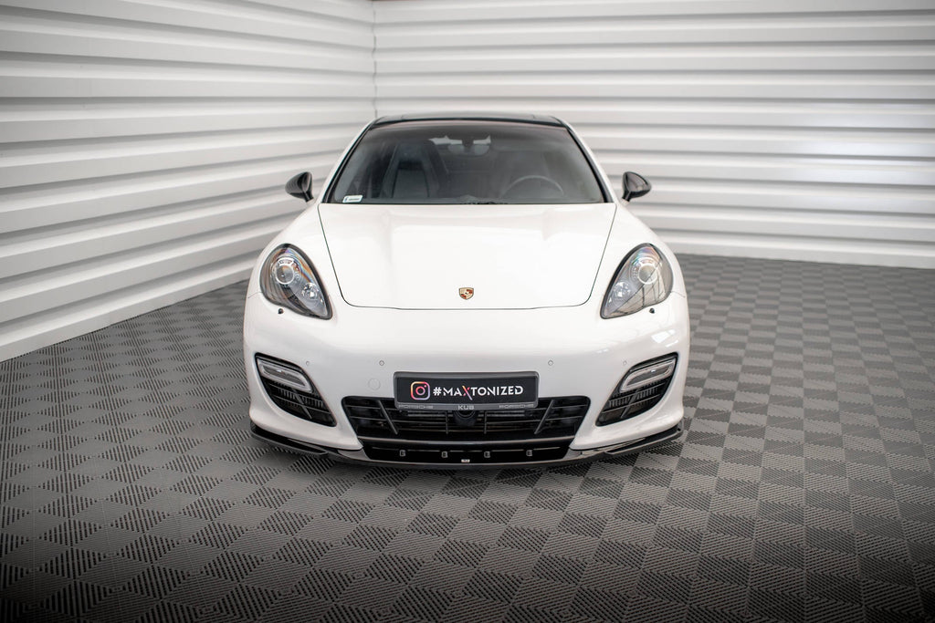 Maxton Design Splitter delantero V.2 para Porsche Panamera Turbo Sport Design Package 970 - imagen 2