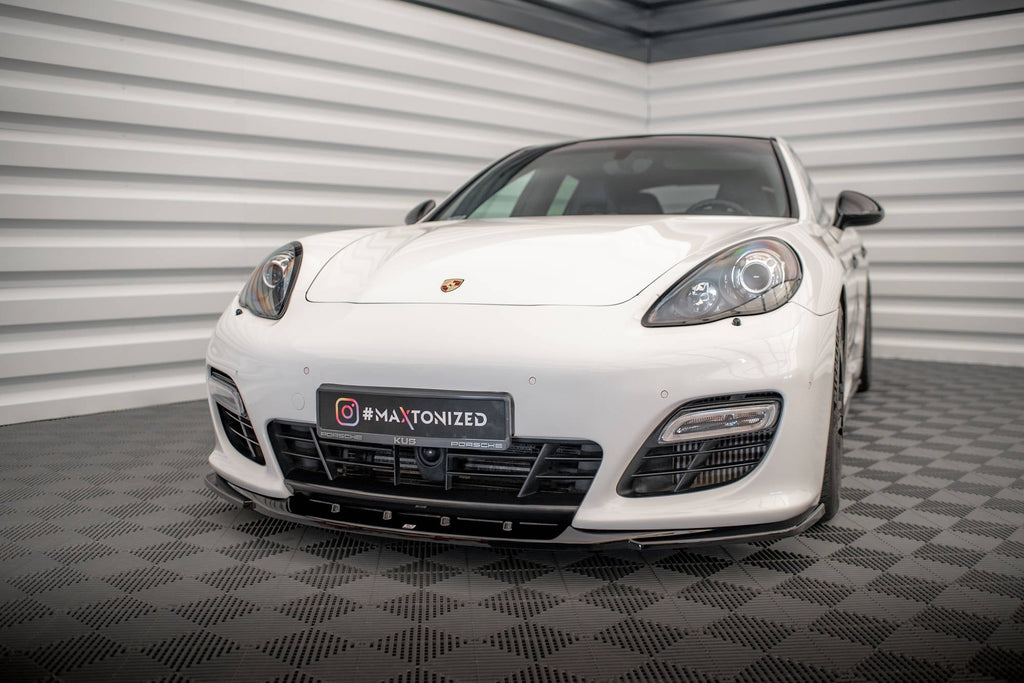 Maxton Design Splitter delantero V.2 para Porsche Panamera Turbo Sport Design Package 970 - imagen 1