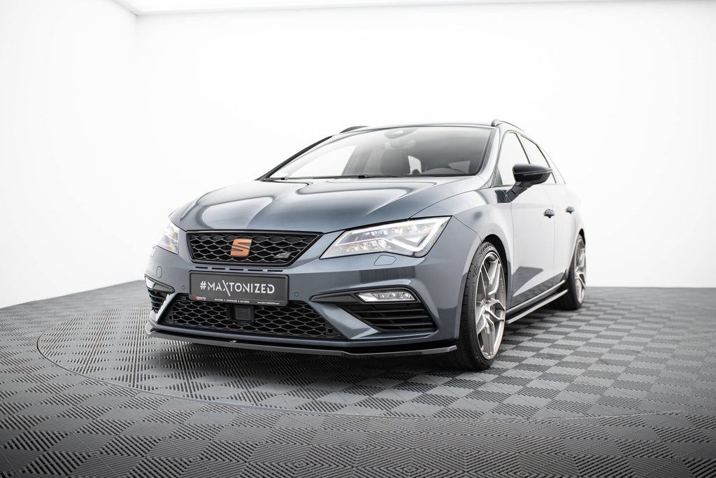 Maxton Design Splitter delantero V.2 para Seat Leon Cupra / FR Mk3 Facelift - imagen 1