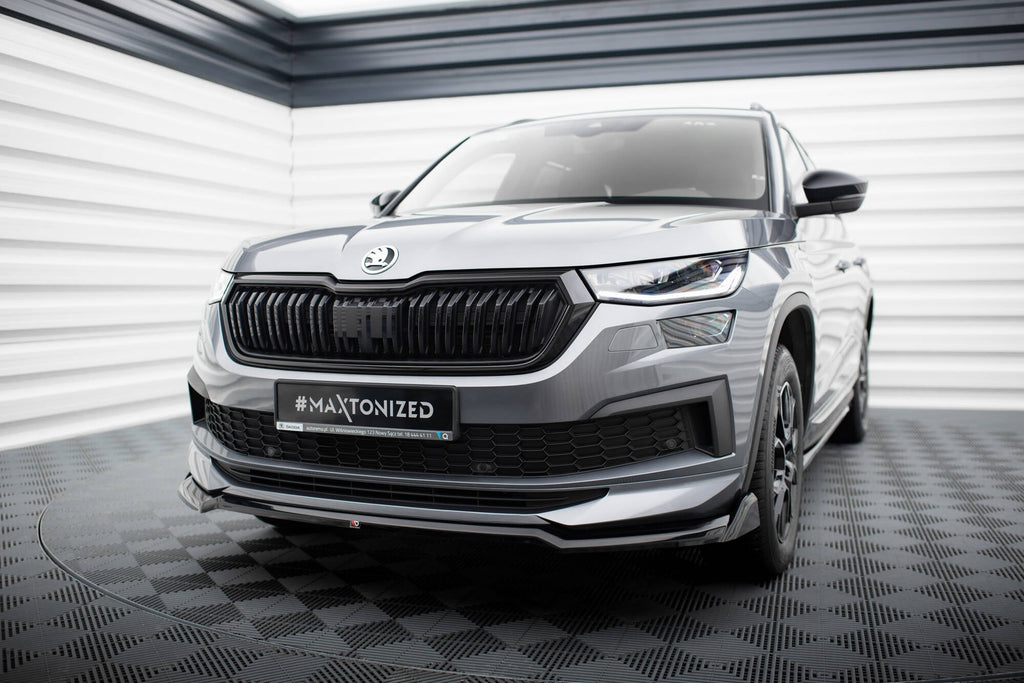 Maxton Design Splitter delantero V.2 para Skoda Kodiaq Sportline Mk1 Facelift - imagen 1