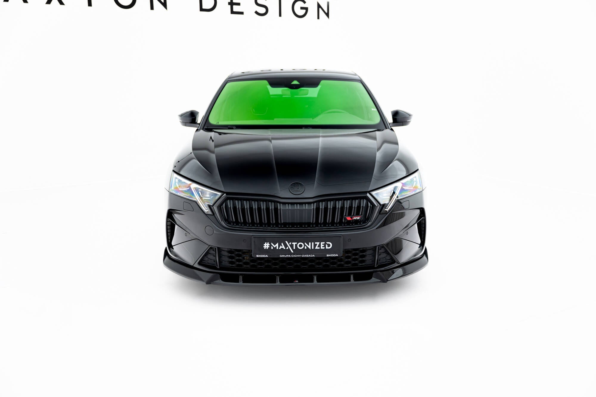 Maxton Design Splitter delantero V.2 para Skoda Octavia RS Liftback / Combi Mk4 Facelift - imagen 2