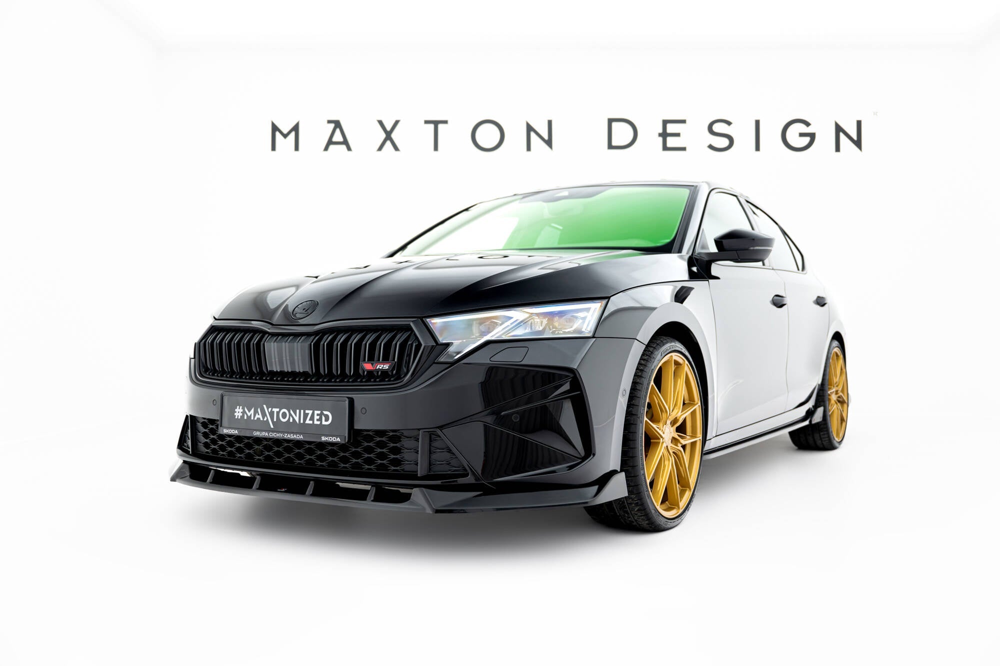 Maxton Design Splitter delantero V.2 para Skoda Octavia RS Liftback / Combi Mk4 Facelift - imagen 1