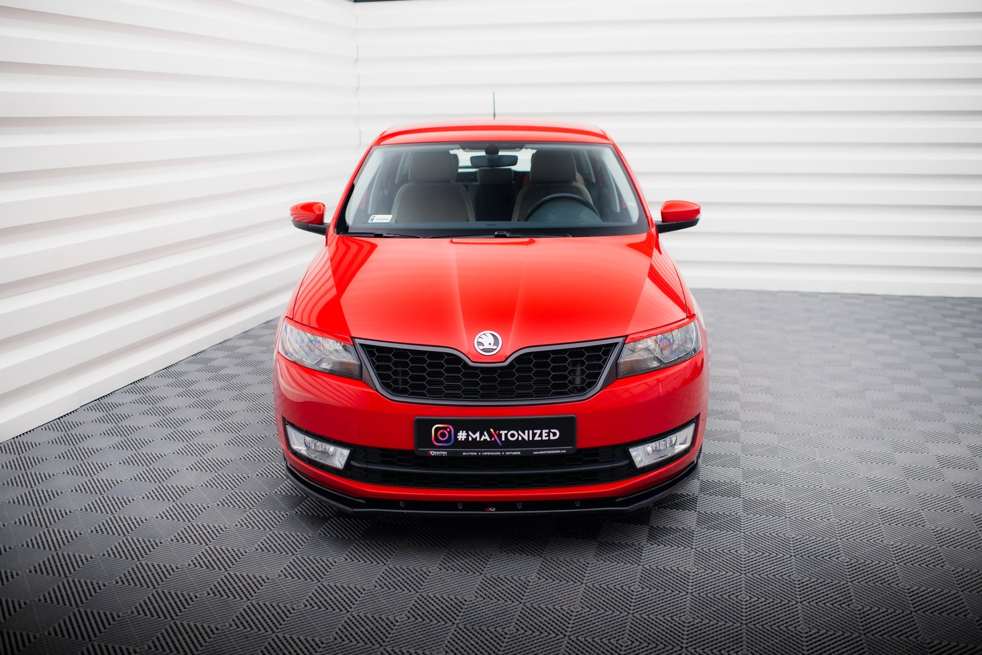 Maxton Design Splitter delantero V.2 para Skoda Rapid - imagen 2