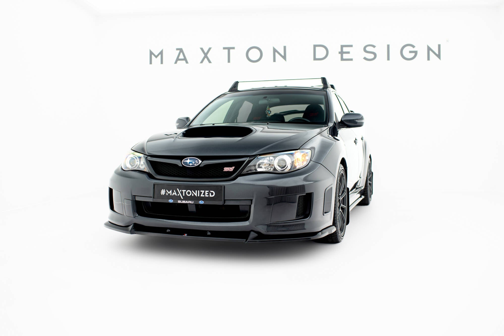 Maxton Design Splitter delantero V.2 para Subaru Impreza WRX STI Mk3 Facelift - imagen 1