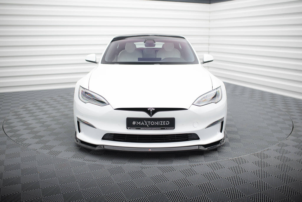 Maxton Design Splitter delantero V.2 para Tesla Model S Plaid Mk1 Facelift - imagen 2
