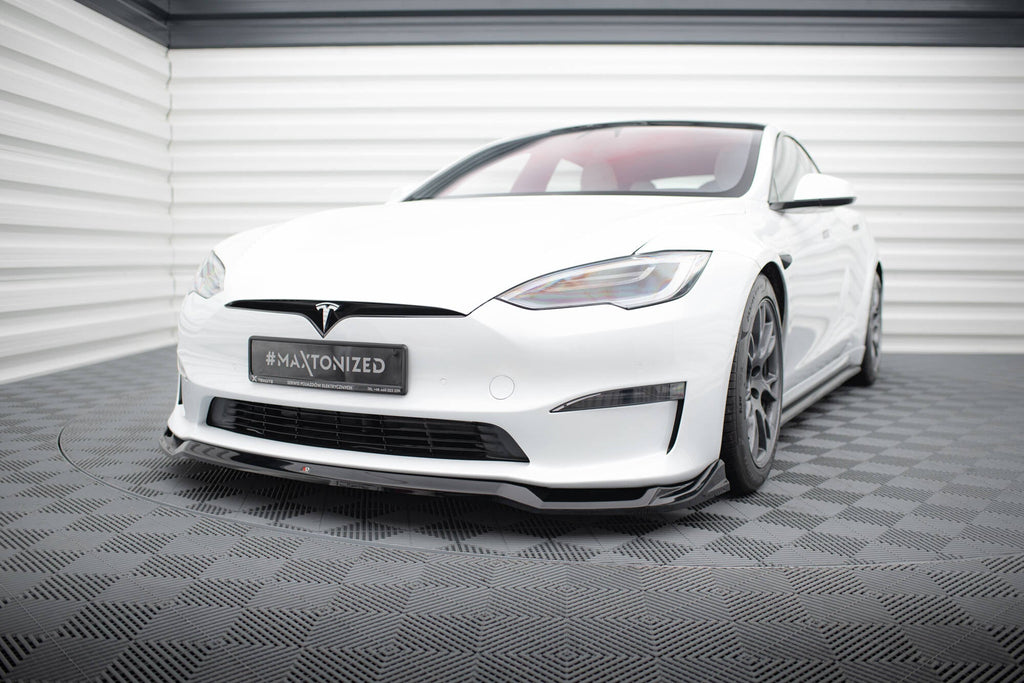 Maxton Design Splitter delantero V.2 para Tesla Model S Plaid Mk1 Facelift - imagen 1