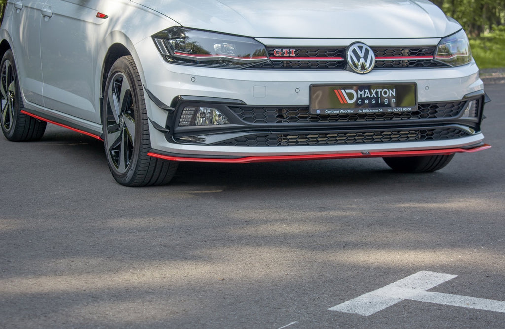 Maxton Design Splitter delantero V.2 para Volkswagen Polo GTI / R-line Mk6 - imagen 1