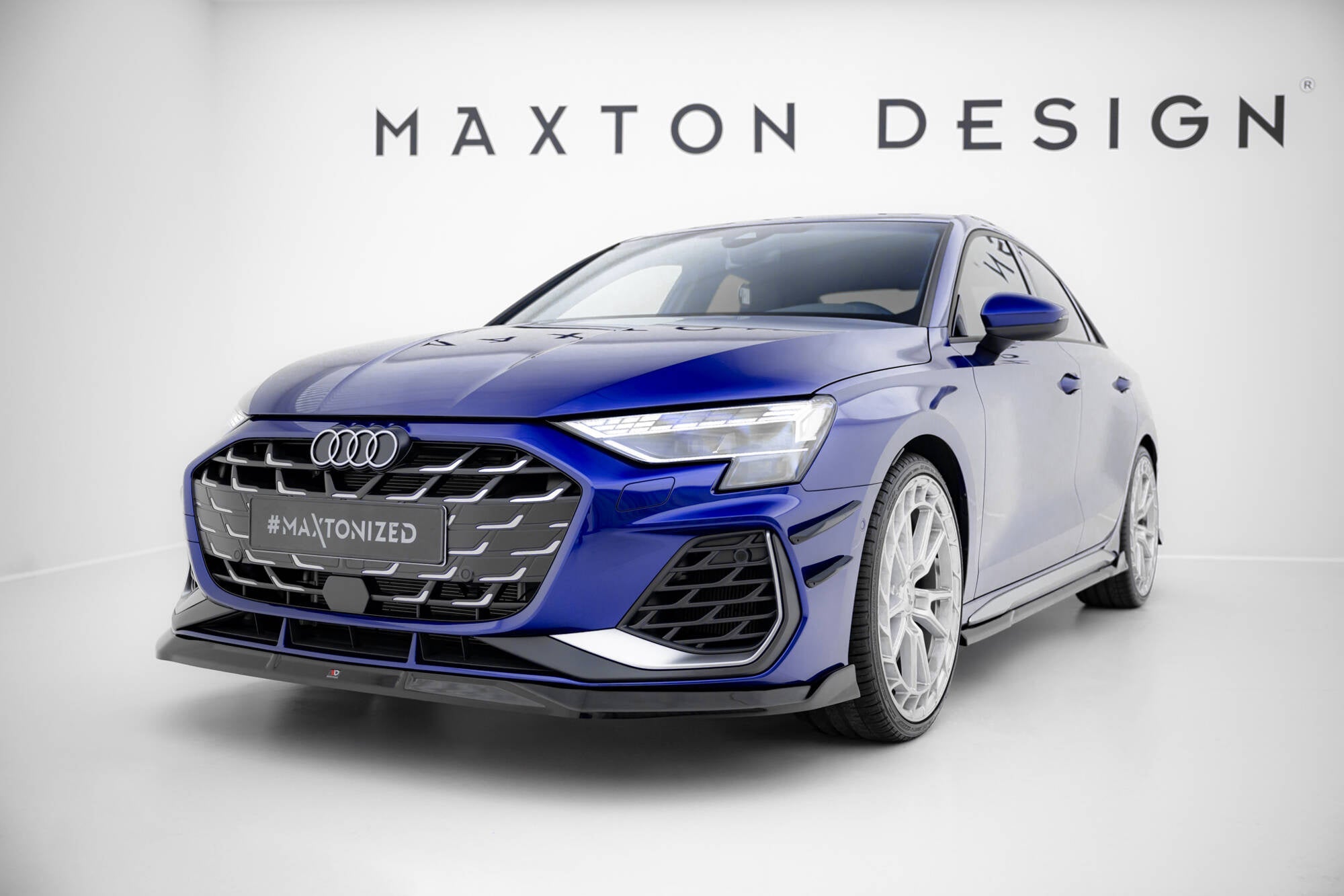 Maxton Design Splitter delantero V.3 para Audi A3 S-Line Sedan / S3 Sedan 8Y Facelift - imagen 1
