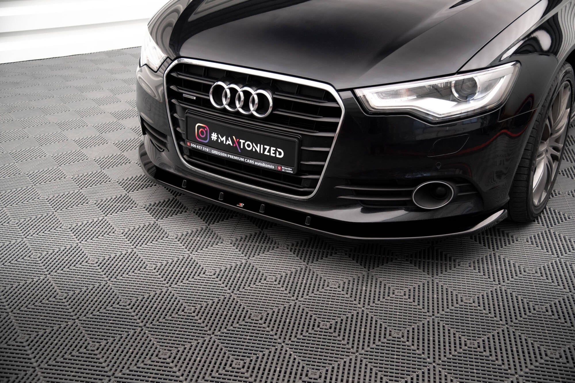 Maxton Design Splitter delantero V.3 para Audi A6 C7 - imagen 1