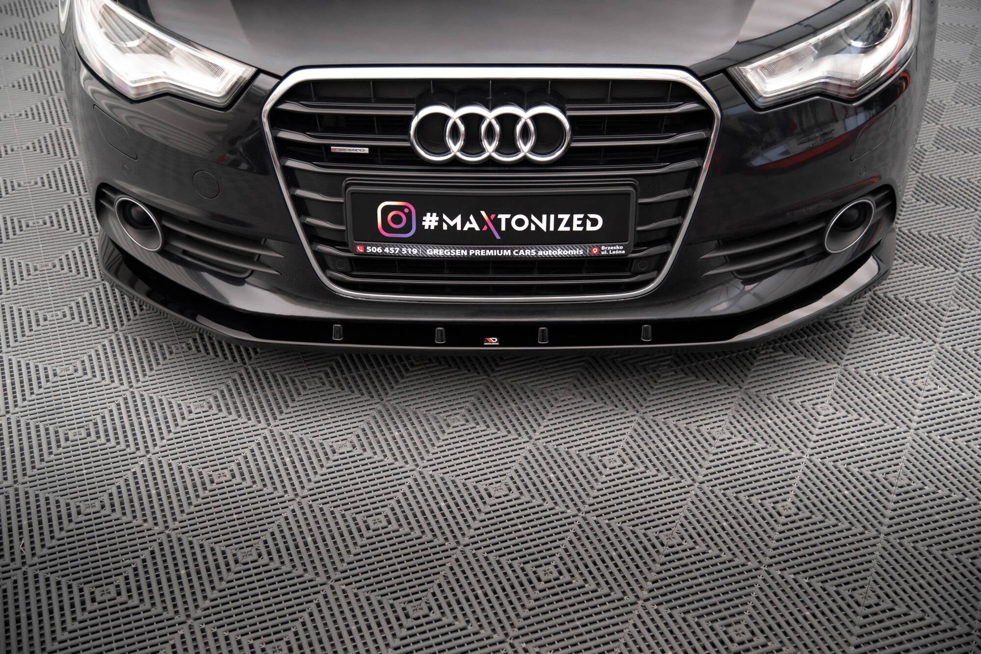 Maxton Design Splitter delantero V.3 para Audi A6 C7 - imagen 3