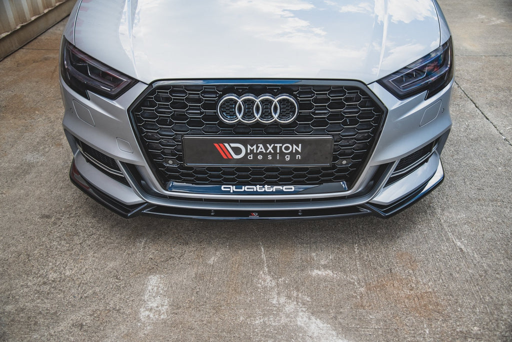 Maxton Design Splitter delantero V.3 para Audi S3 / A3 S-Line 8V Facelift Sedan - imagen 2