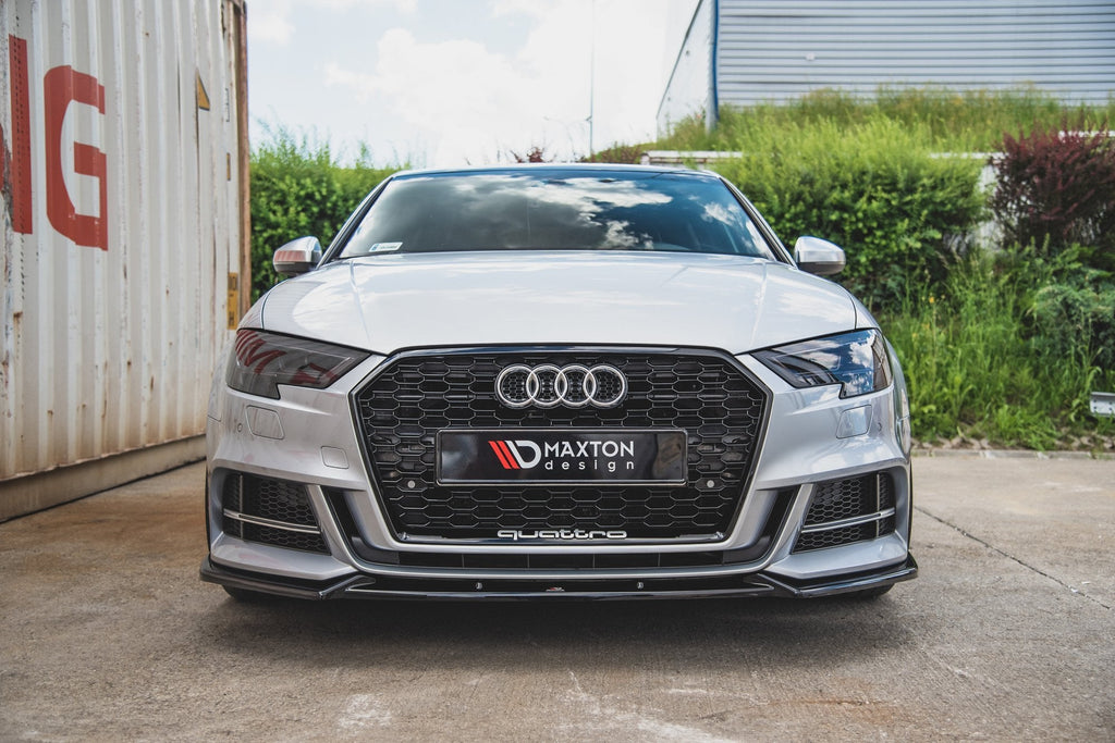 Maxton Design Splitter delantero V.3 para Audi S3 / A3 S-Line 8V Facelift Sedan - imagen 3