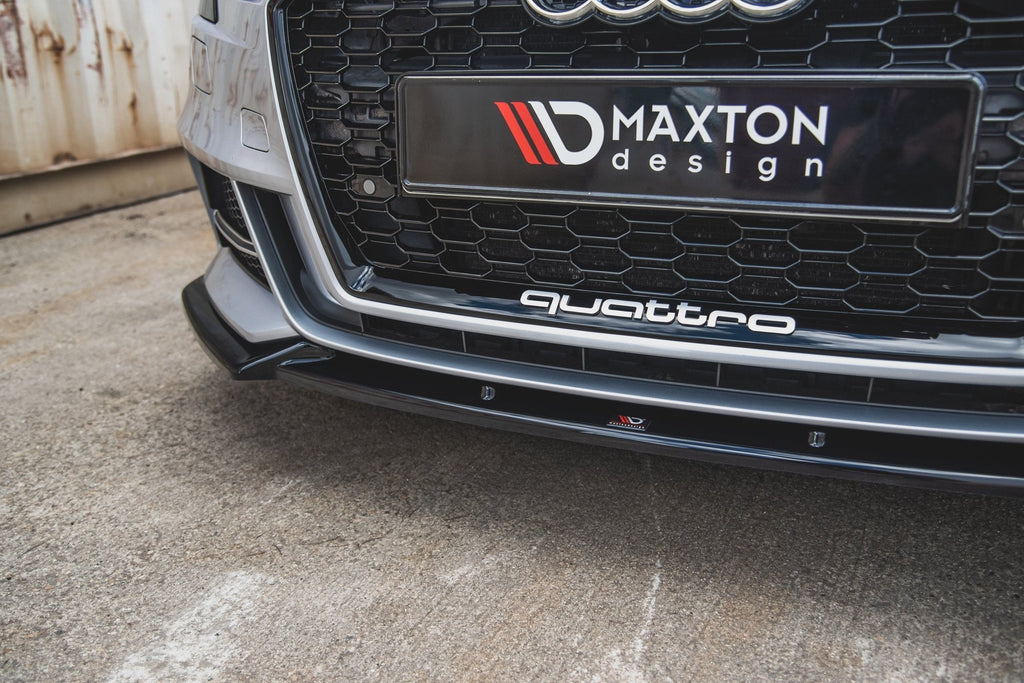 Maxton Design Splitter delantero V.3 para Audi S3 / A3 S-Line 8V Facelift Sedan - imagen 4