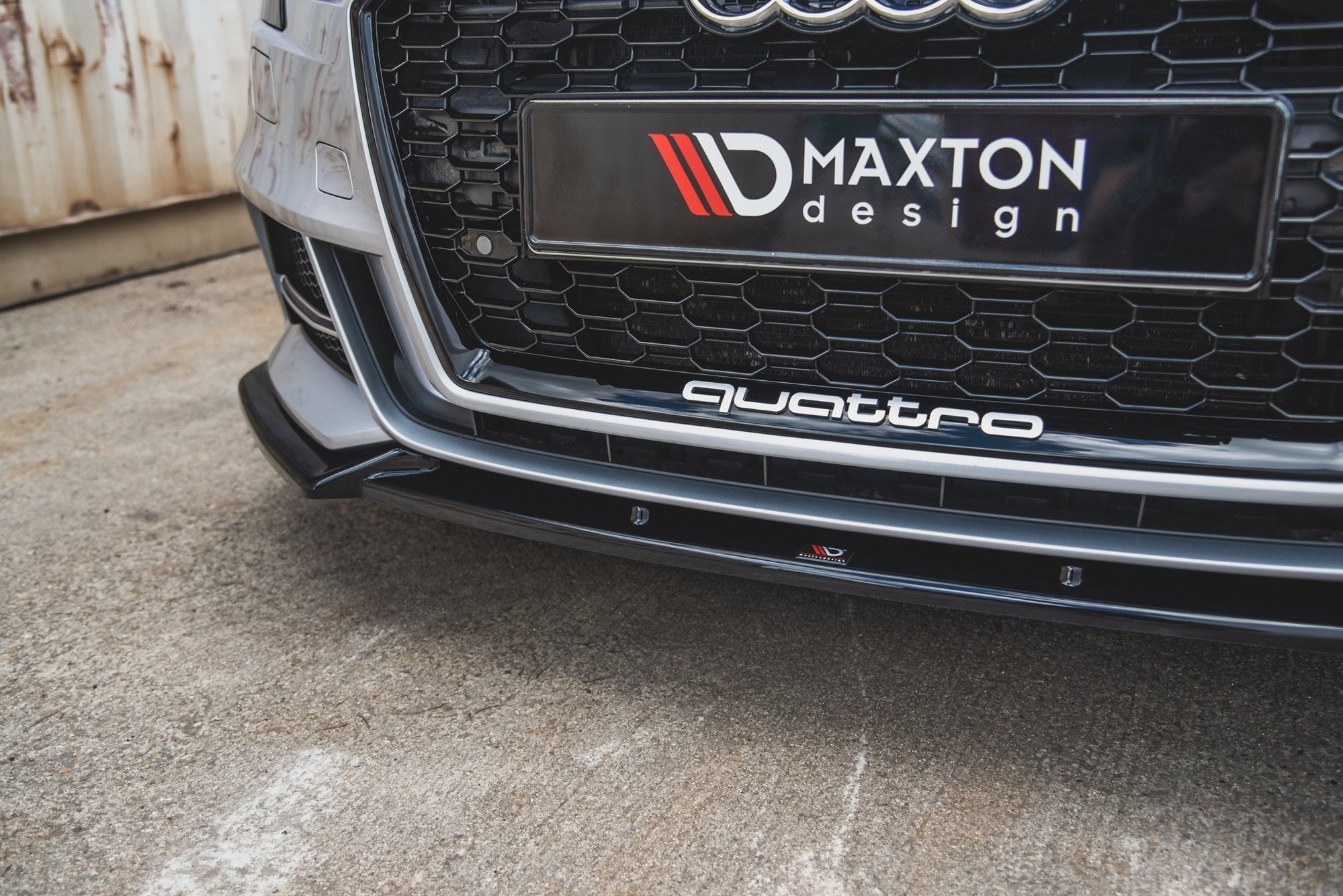 Maxton Design Splitter delantero V.3 para Audi S3 / A3 S-Line 8V Facelift Sedan - imagen 4