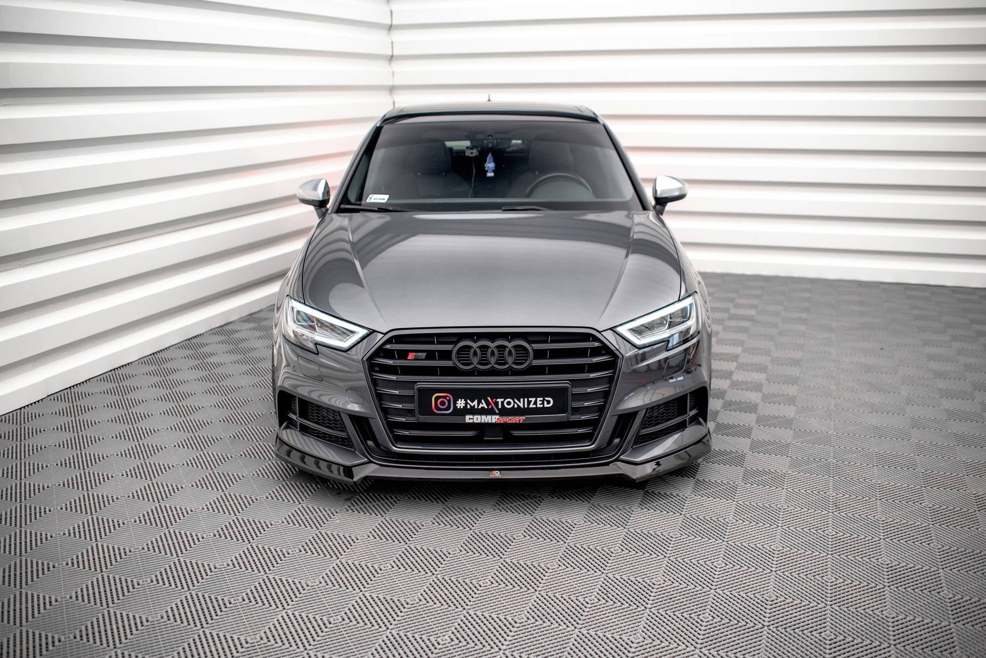 Maxton Design Splitter delantero V.3 para Audi S3 / A3 S-Line Sportback 8V Facelift - imagen 2