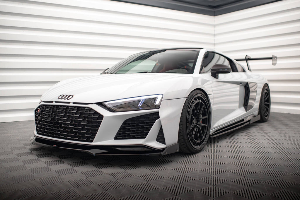 Maxton Design Splitter delantero V.3 + Flaps para Audi R8 Mk2 Facelift - imagen 1