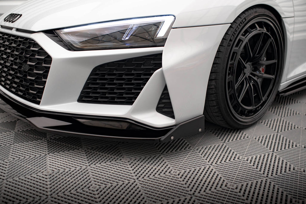Maxton Design Splitter delantero V.3 + Flaps para Audi R8 Mk2 Facelift - imagen 3