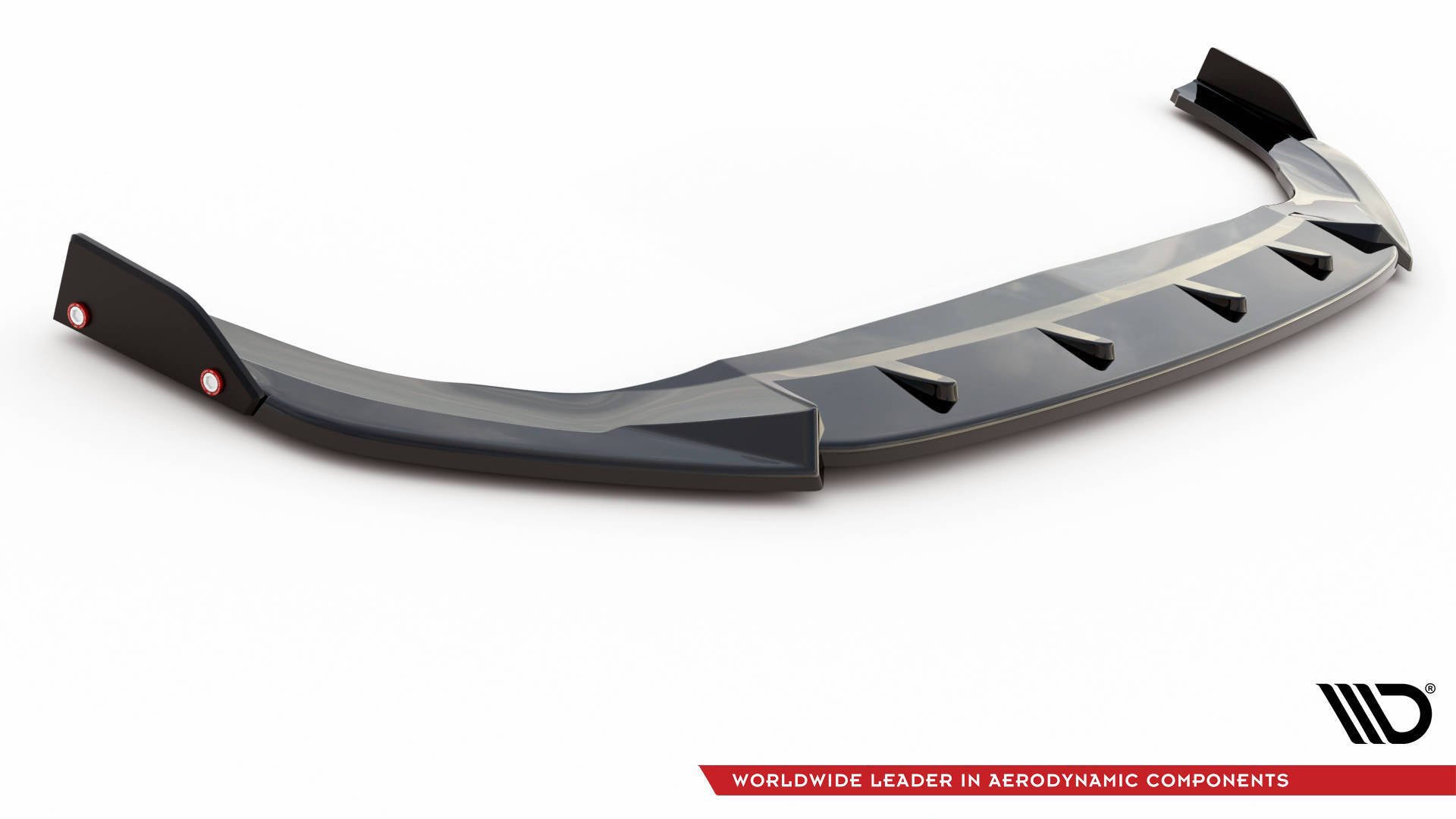 Maxton Design Splitter delantero V.3 + Flaps para Volkswagen Golf GTI / GTE / GTD / R-Line Mk8 - imagen 4
