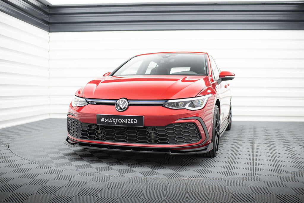 Maxton Design Splitter delantero V.3 + Flaps para Volkswagen Golf GTI / GTE / GTD / R-Line Mk8 - imagen 1