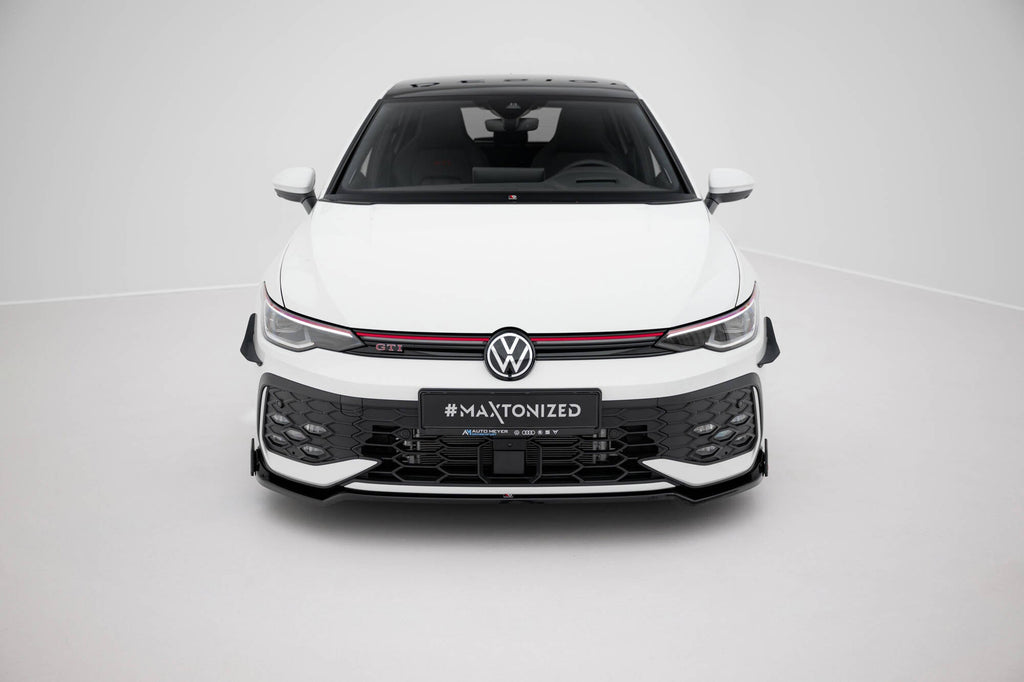 Maxton Design Splitter delantero V.3 + Flaps para Volkswagen Golf GTI / GTE / R-Line Mk8 Facelift - imagen 2