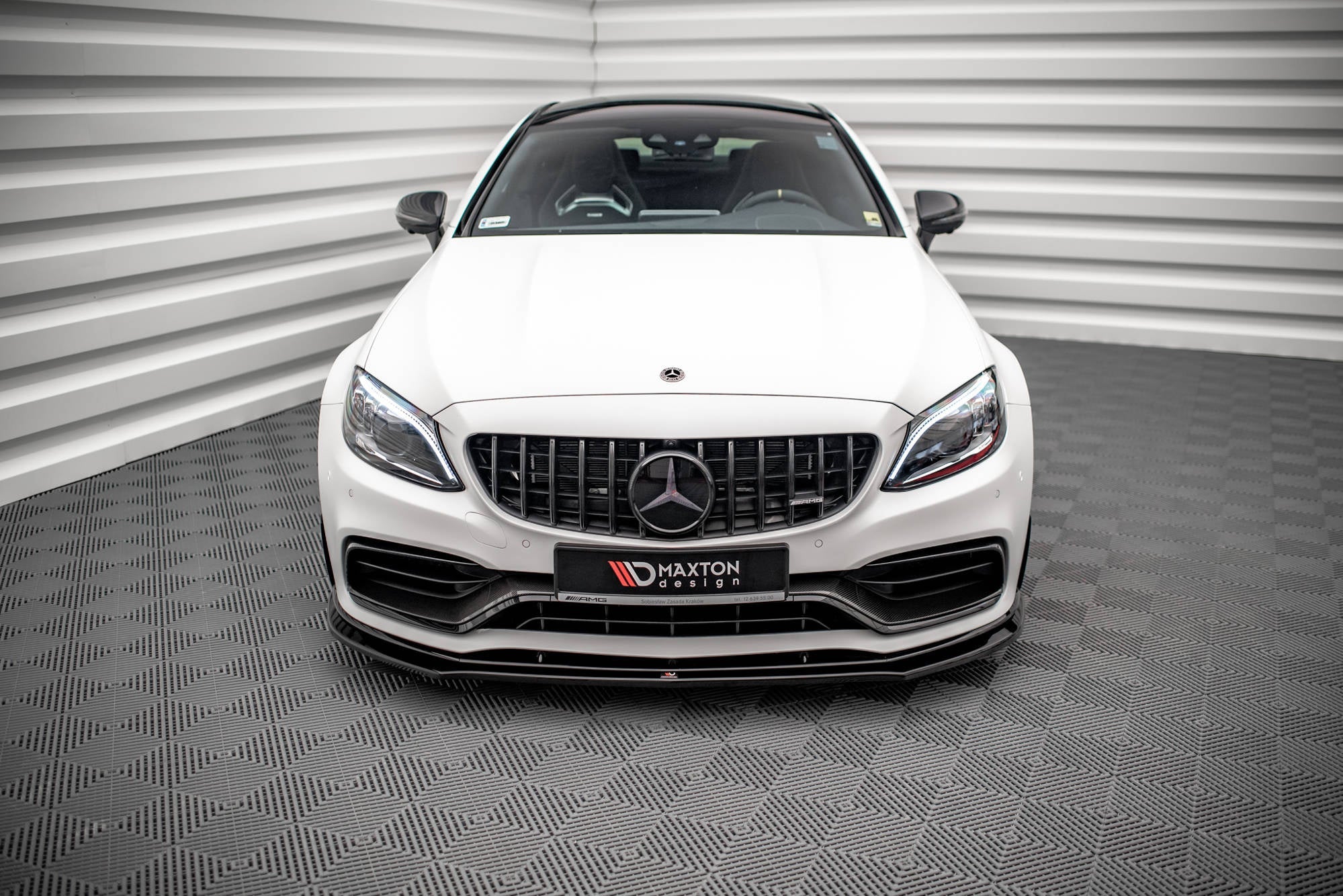 Maxton Design Splitter delantero V.3 para Mercedes-AMG C63 AMG Aero Pack C205 Facelift - imagen 2