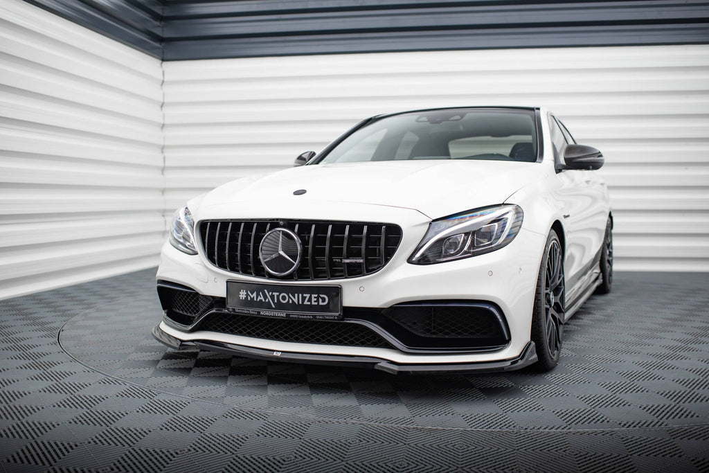 Maxton Design Splitter delantero V.3 para Mercedes-AMG C63 Sedan / Estate W205 / S205 - imagen 1
