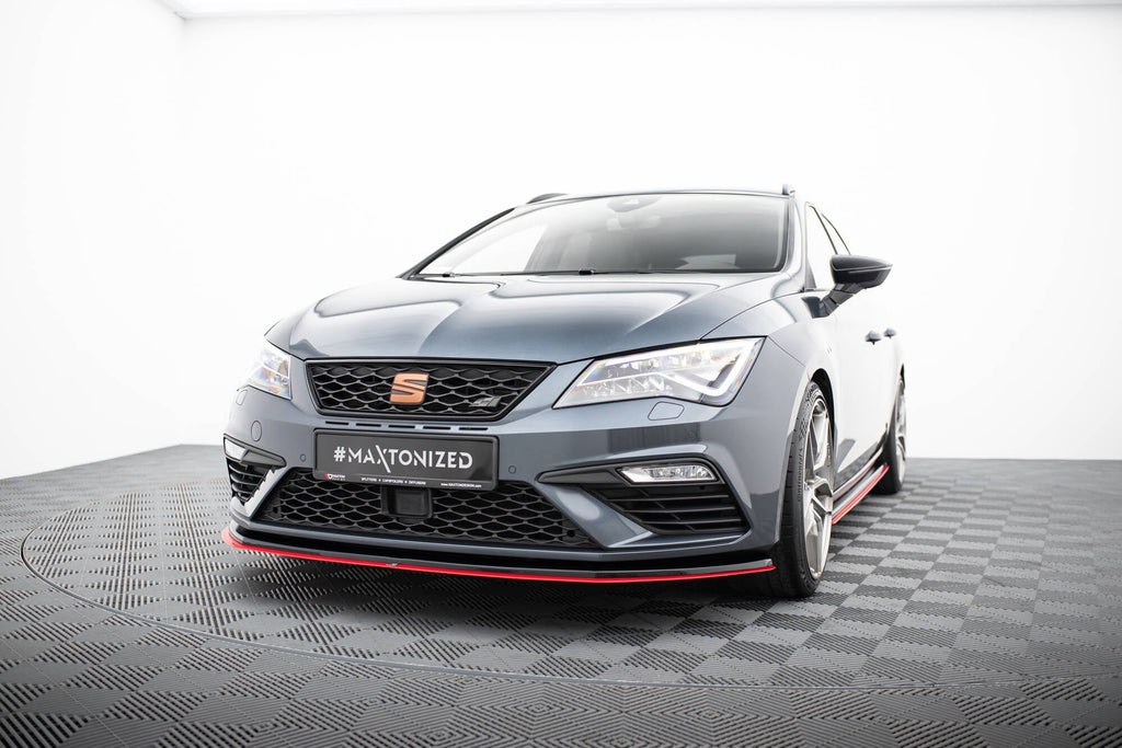 Maxton Design Splitter delantero V.3 para Seat Leon Cupra / FR Mk3 Facelift - imagen 1