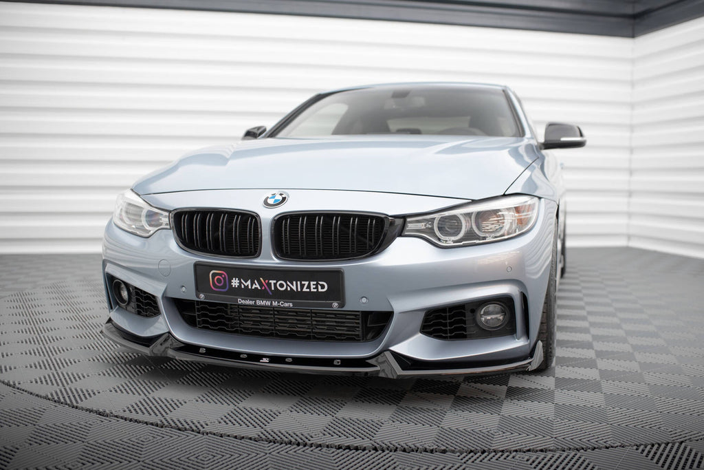 Maxton Design Splitter delantero V.4 para BMW 4 Coupe / Gran Coupe / Cabrio M-Pack F32 / F36 / F33 - imagen 1