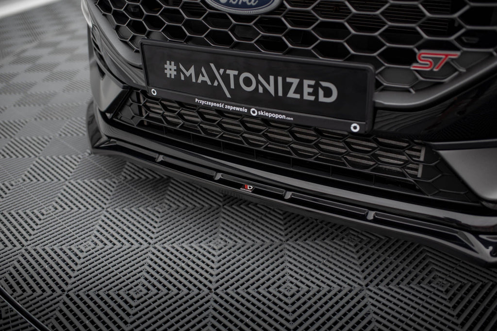 Maxton Design Splitter delantero V.4 + Flaps para Ford Fiesta ST / ST-line Mk8 Facelift - imagen 2