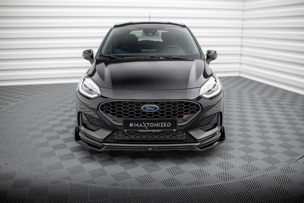 Maxton Design Splitter delantero V.4 + Flaps para Ford Fiesta ST / ST-line Mk8 Facelift - imagen 4