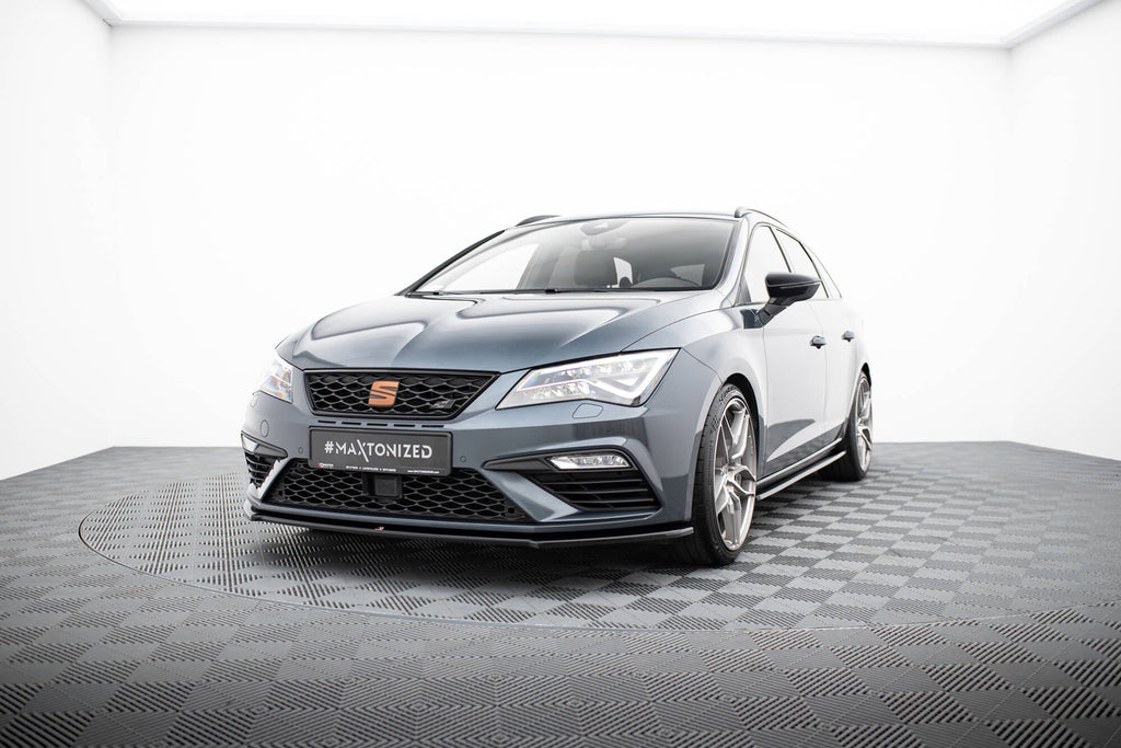 Maxton Design Splitter delantero V.4 para Seat Leon Cupra / FR Mk3 Facelift - imagen 1