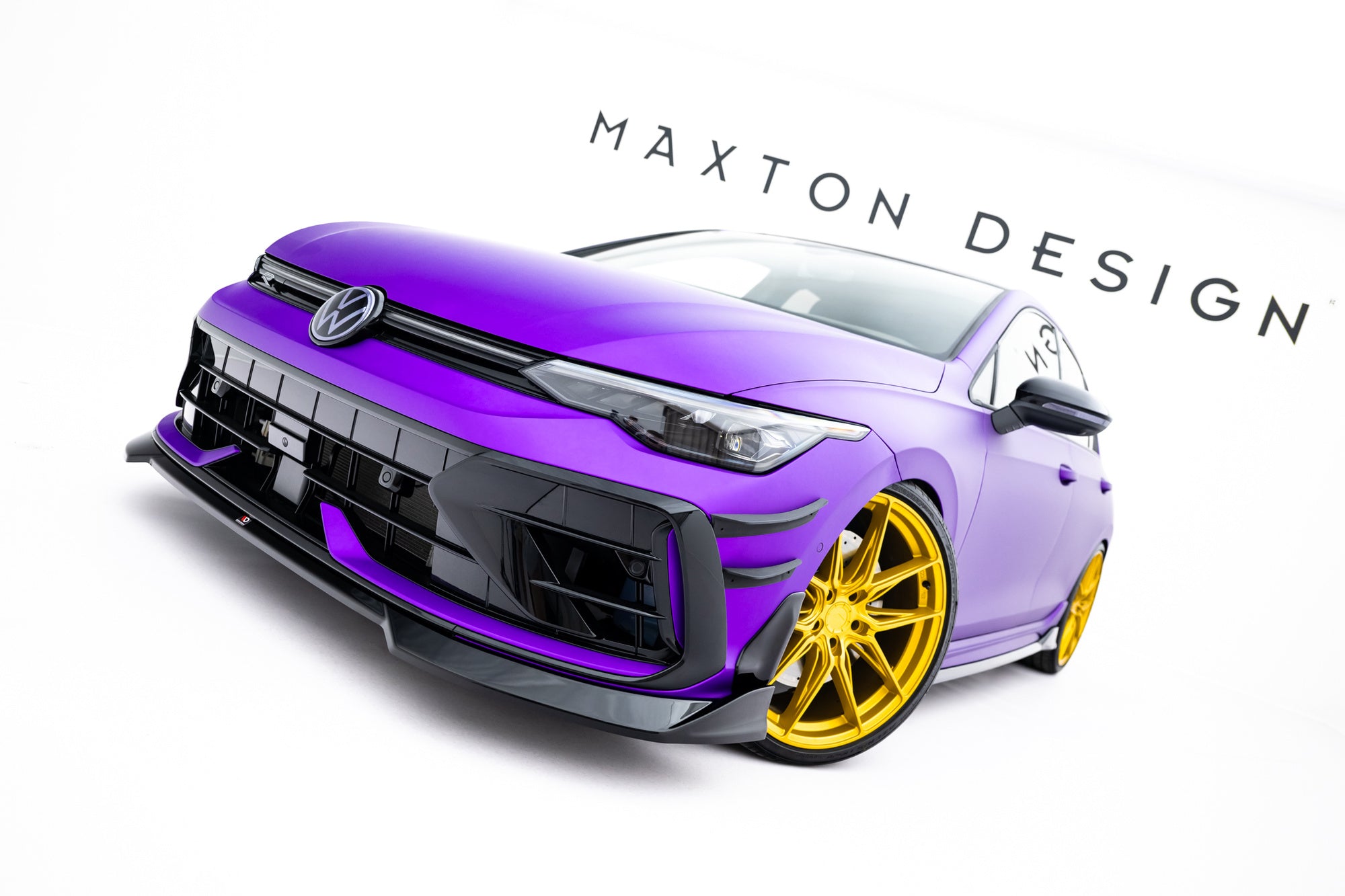 Maxton Design Splitter delantero V.4 para Volkswagen Golf R Variant Mk8 Facelift - imagen 1