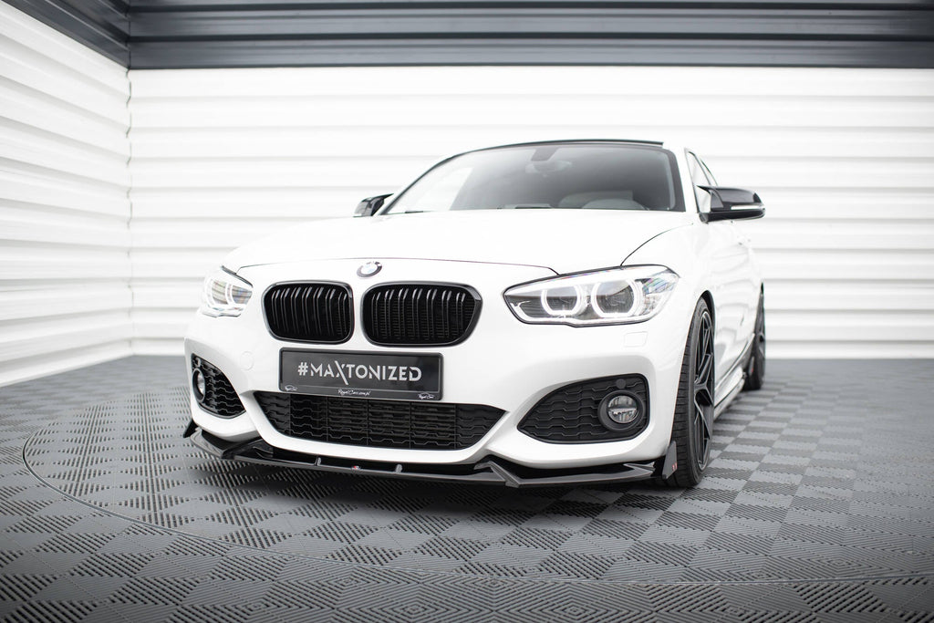 Maxton Design Splitter delantero V.5 + Flaps para BMW 1 M-Pack / M140i F20 Facelift - imagen 1