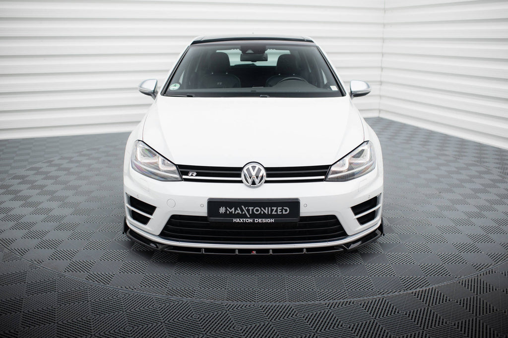 Maxton Design Splitter delantero V.5 + Flaps para Volkswagen Golf R / R-Line Mk7 - imagen 2