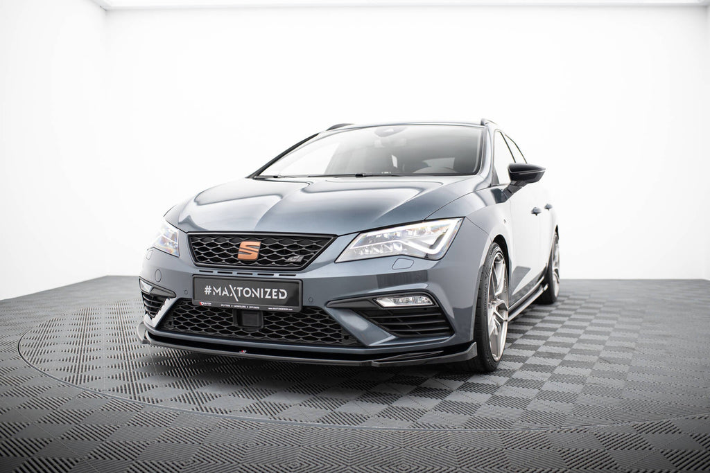 Maxton Design Splitter delantero V.5 para Seat Leon Cupra / FR Mk3 Facelift - imagen 1